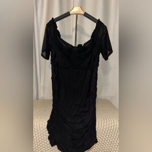 SHEIN Elegant Black Evening Dress
